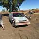 This guy had just successfully driver through that gigantic drainage ditch.